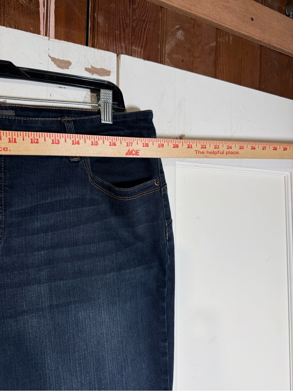 Chico’s SO LIFTING Girlfriend Jeans Dark Blue Wash Size 3 / 16 SO SLIMMING - Picture 3 of 9